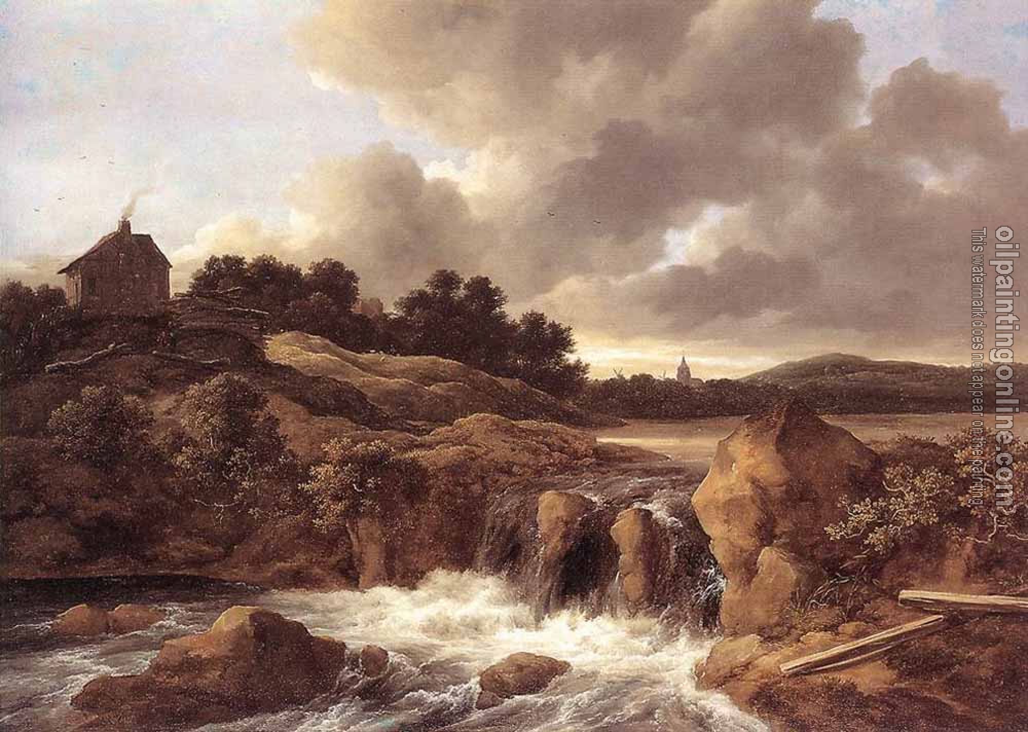 Jacob van Ruisdael - Landscape With Waterfall